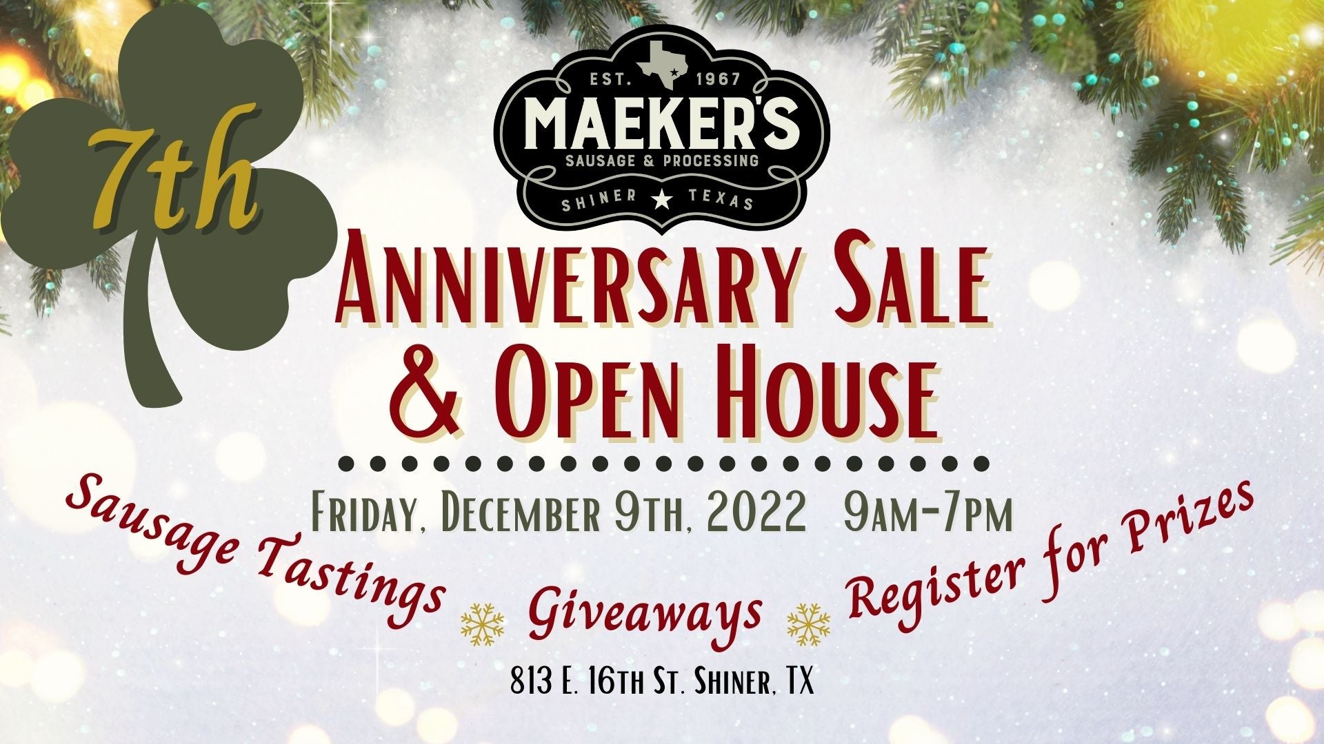 7th Anniversary Sale & Open House