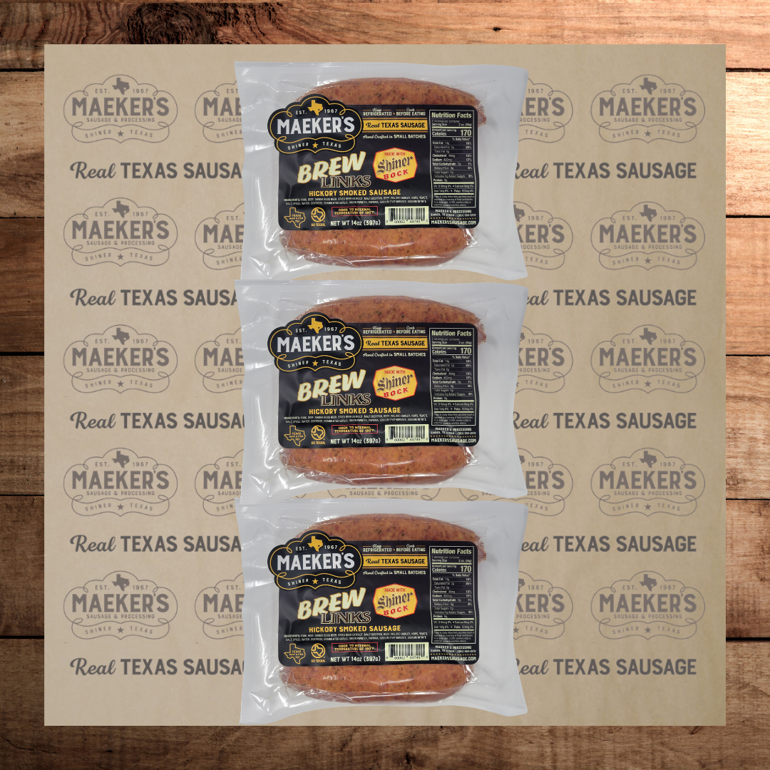 (3) Brew Links (Made with Shiner Bock) - NEW ITEM!!!