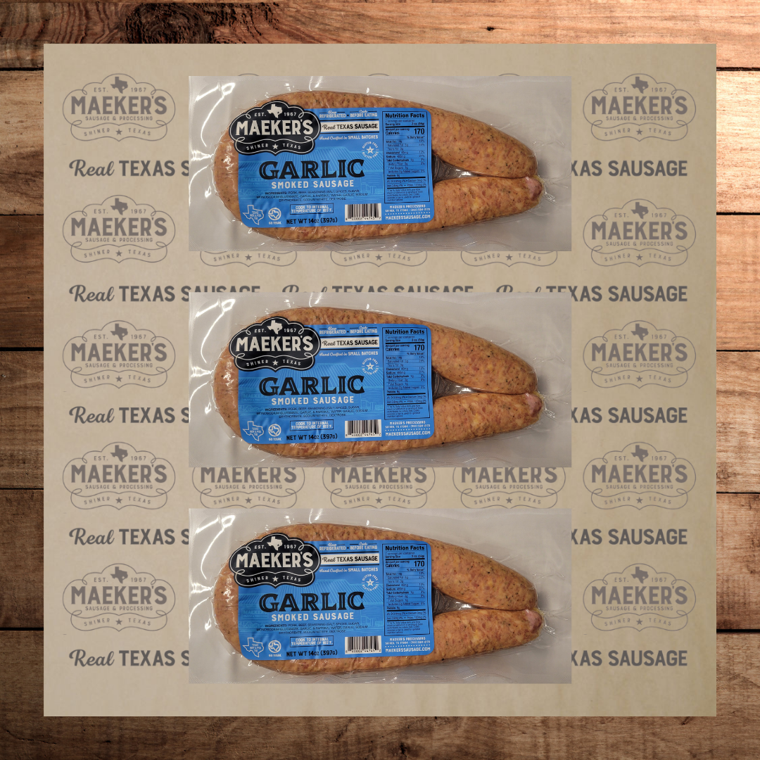 (3) Garlic Smoked Sausage
