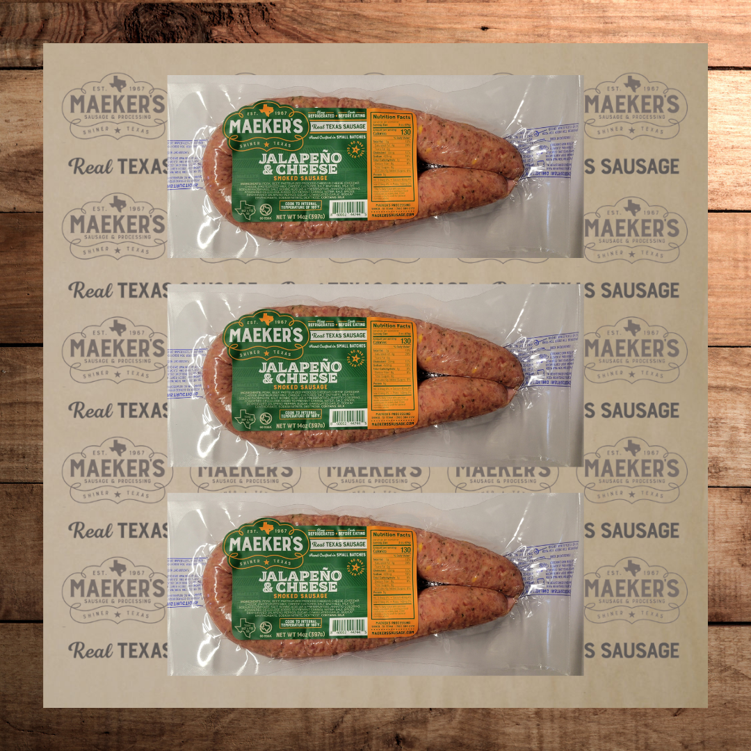 (3) Jalapeno & Cheese Smoked Sausage