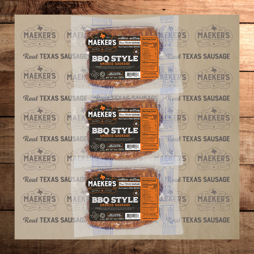 (3) BBQ Style Smoked Sausage