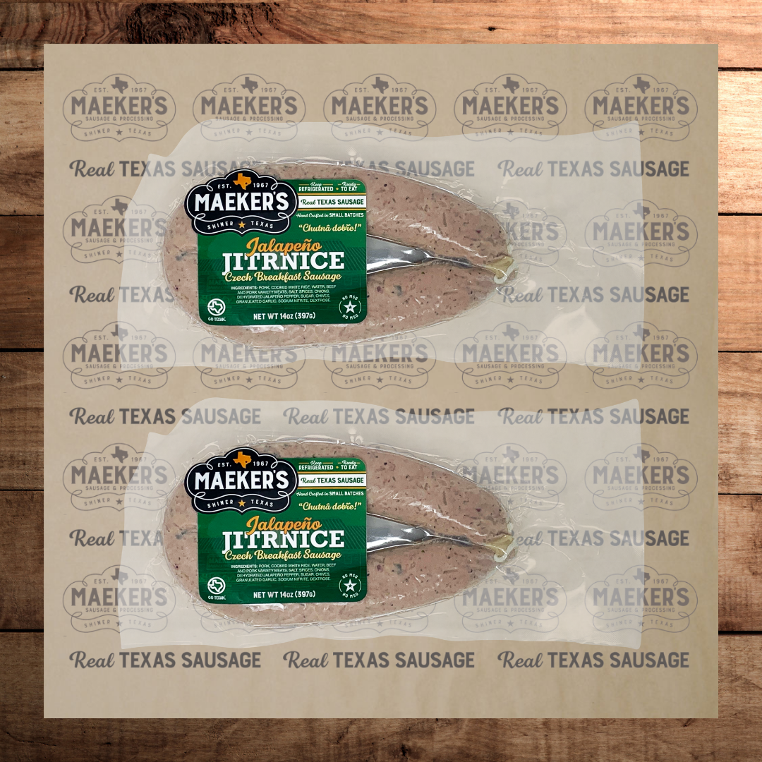 (2) Jalapeno "Jitrnice" Czech Breakfast Sausage