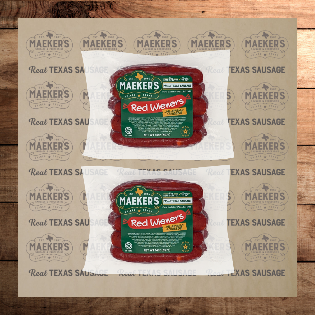 (2) Jalapeno & Cheese Red Wieners