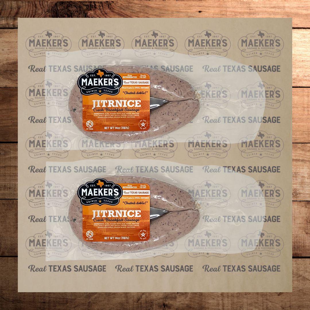 (2) "Jitrnice" Czech Breakfast Sausage