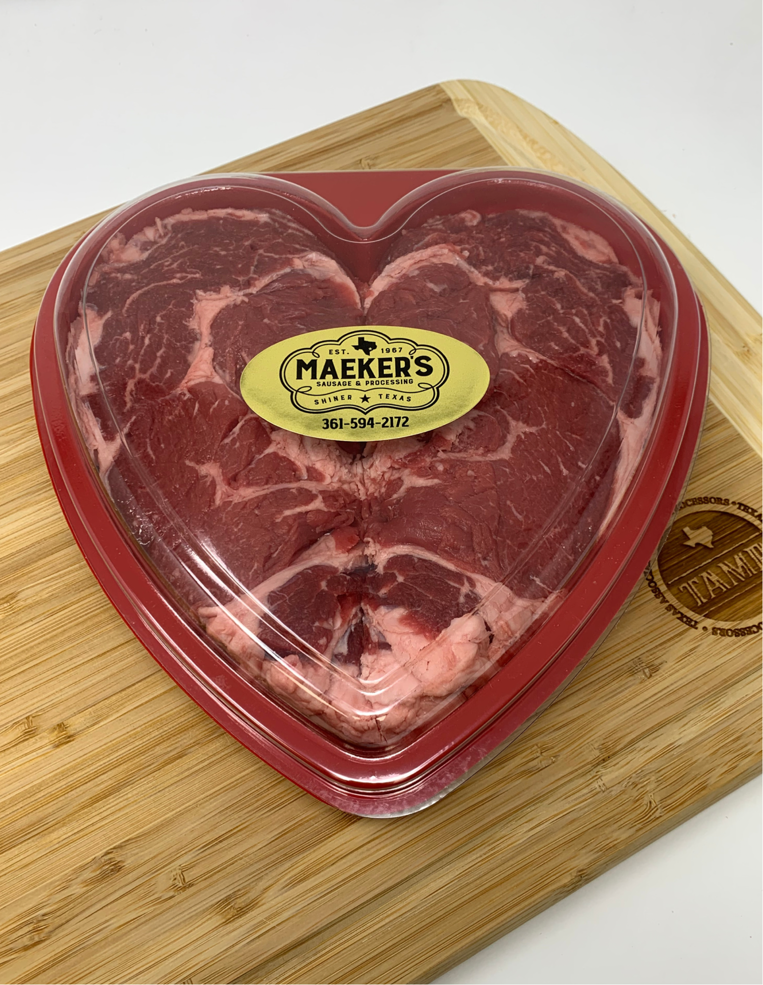 Hand- Cut Heart Shaped Ribeye